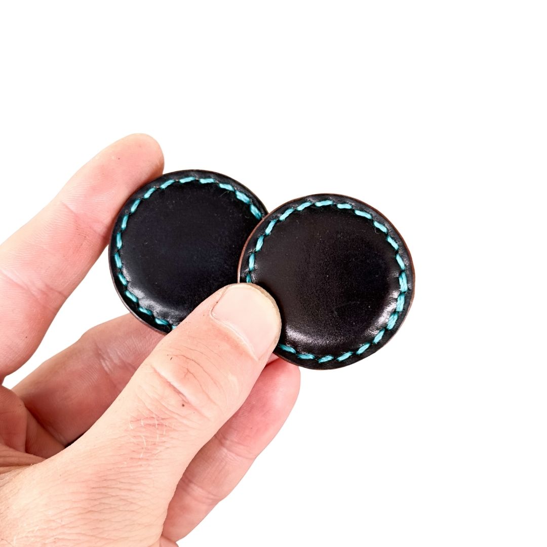 Leather-Covered Magnetic Fidgets (Shell Cordovan)