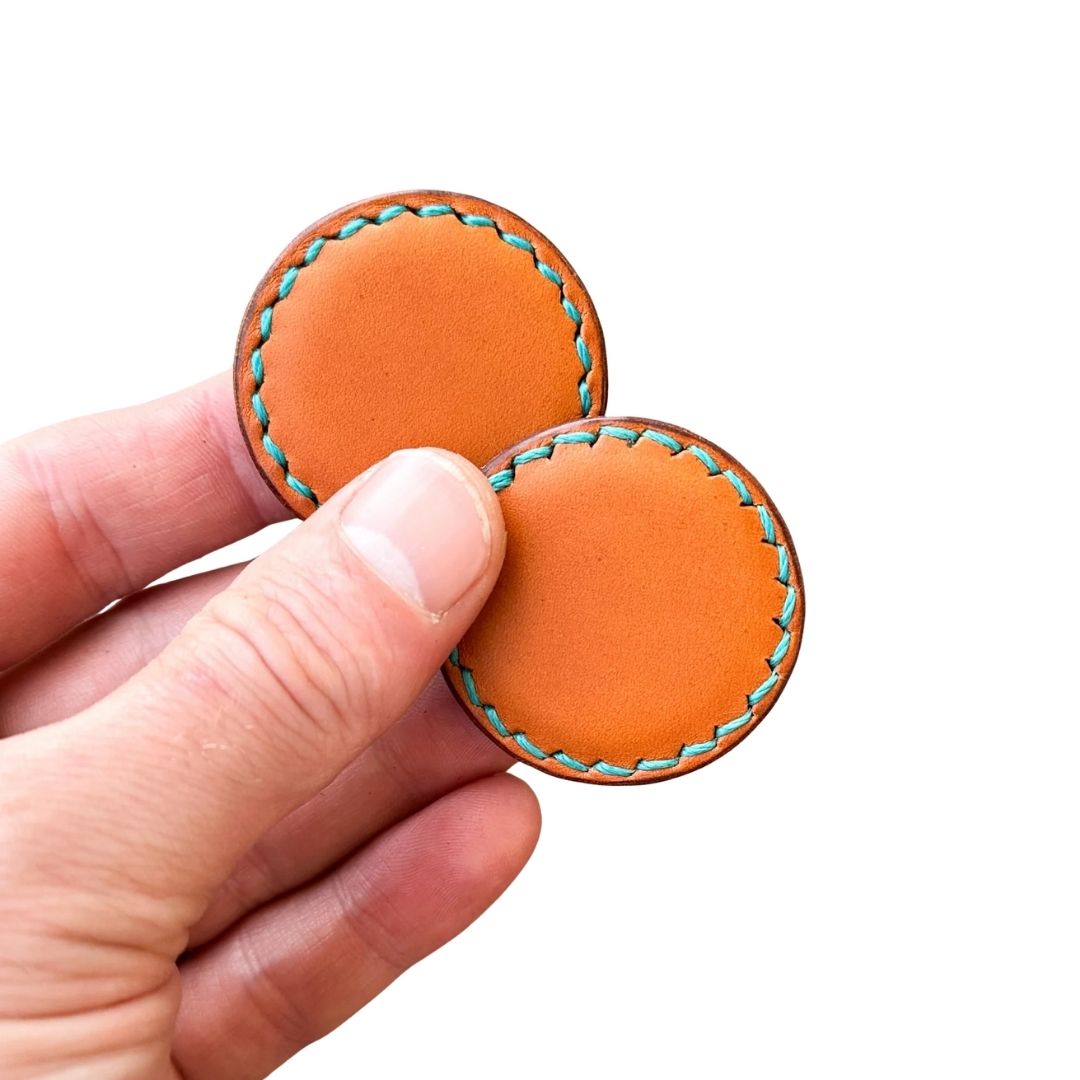 Saangoh Leather Goods Leather-Covered Magnetic Fidgets (Minerva)