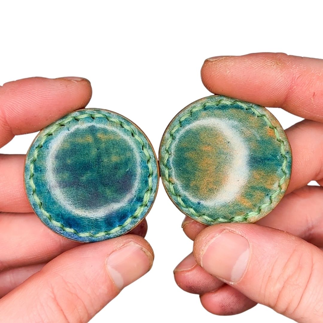 Leather-Covered Magnetic Fidgets (Shell Cordovan)