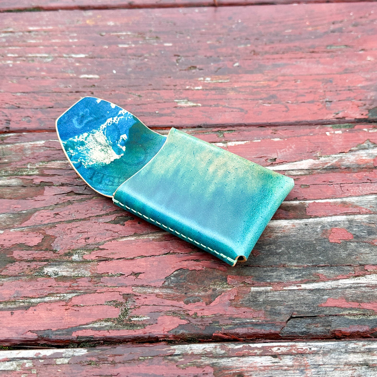 Tabby - Reverse Marbled Turquoise