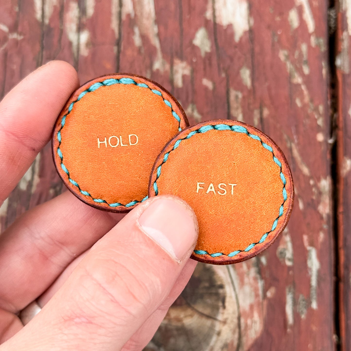 Leather-Covered Magnetic Fidgets (Pueblo)