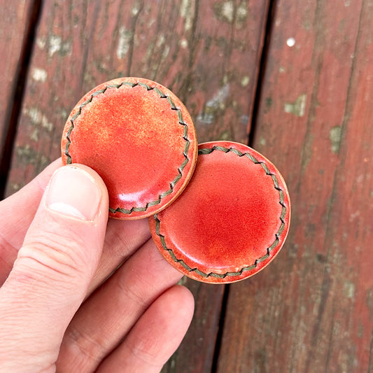 Leather-Covered Magnetic Fidgets (Shell Cordovan)
