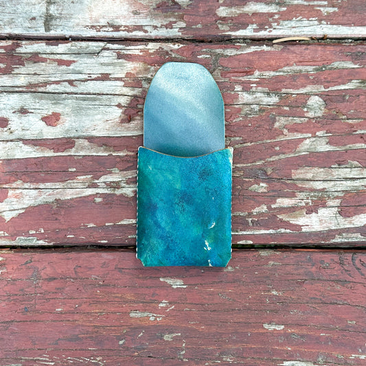 Tabby - Reverse Marbled Turquoise