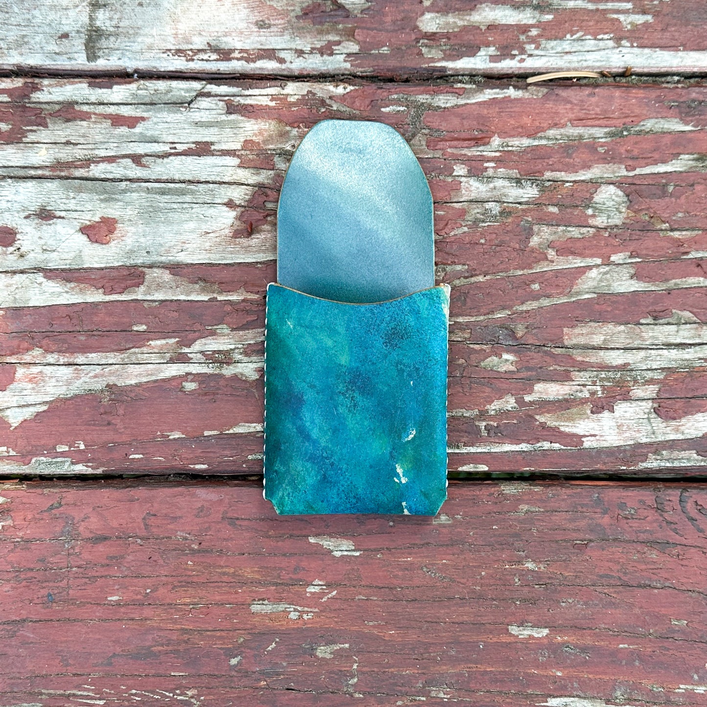 Tabby - Reverse Marbled Turquoise