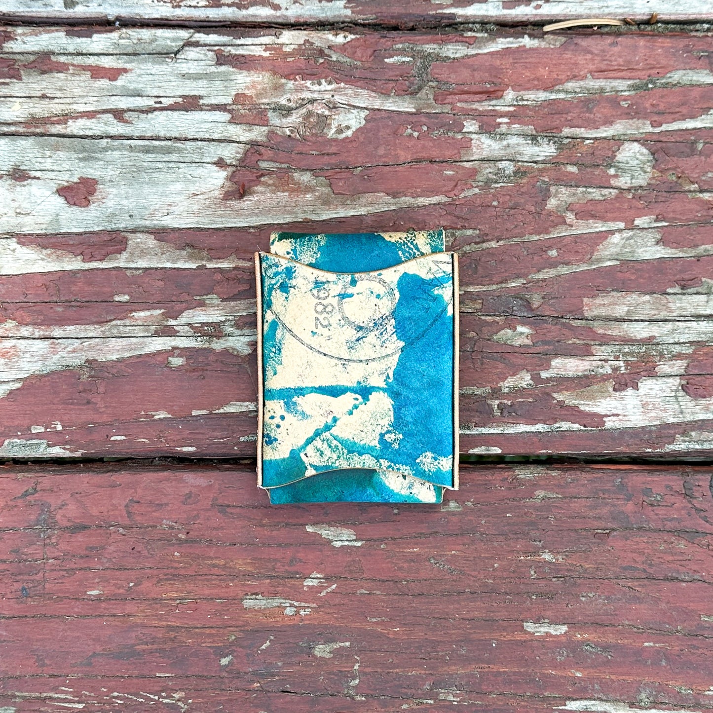 Tabby - Reverse Marbled Turquoise