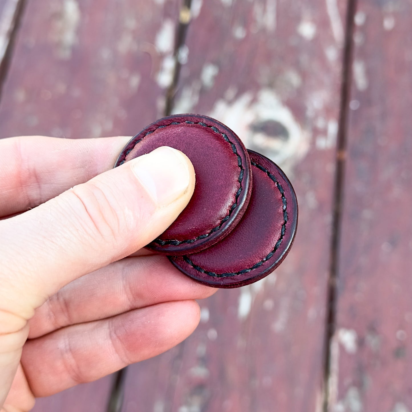 Leather-Covered Magnetic Fidgets (Minerva)